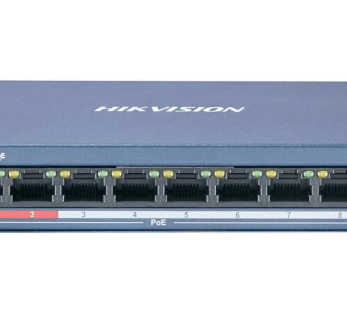 Hikvision - 8 Port Fast Ethernet Unmanaged POE Switch