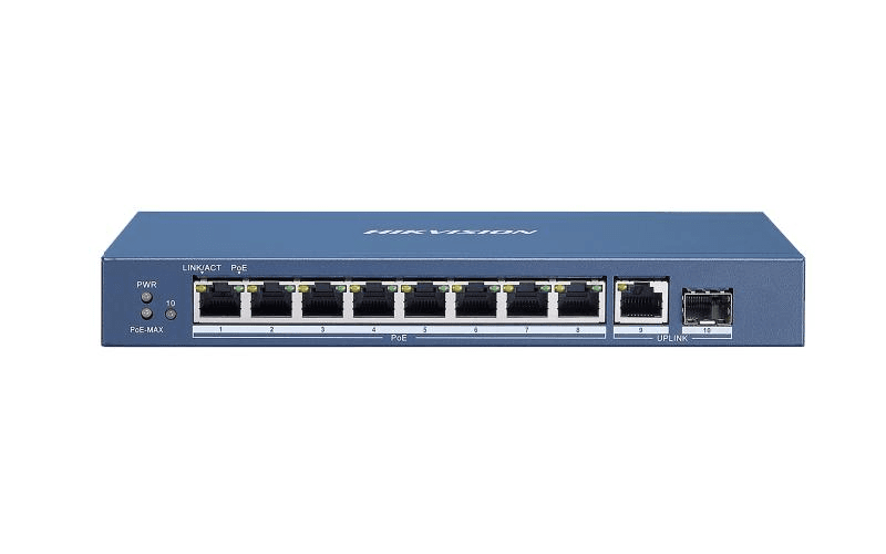 Hikvision DS-3E0510P-E 8-Port Gigabit PoE Unmanaged Network Switch thumbnail 1