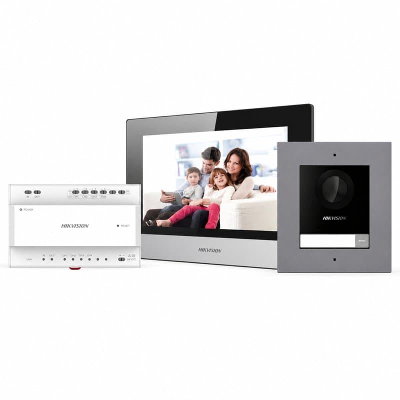 Hikvision DS-KIS702-P(B) 2-Wire IP Video Intercom Kit Villa