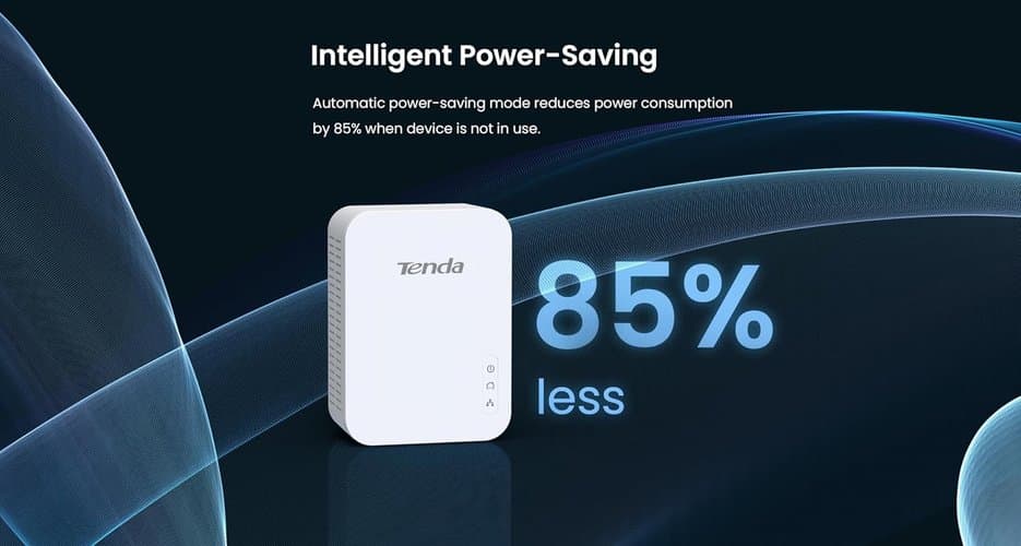 Tenda PH3 1000Mbps Powerline Adapter Kit with Single Port/Home Plug AV2 UK Extender for Fast and Stable Network Expansion, UK Plug Version - Pack of 2, White   ( Missing Original Packaging, New Unboxed ) thumbnail 13