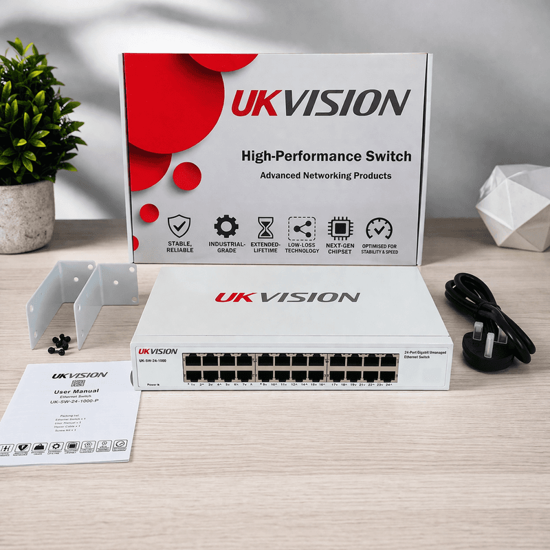 UKVISION UK-SW-24-1000 24-Port Gigabit Ethernet Switch Rackmount thumbnail 14