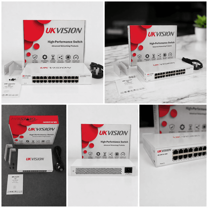 UKVISION UK-SW-24-1000 24-Port Gigabit Ethernet Switch Rackmount thumbnail 15