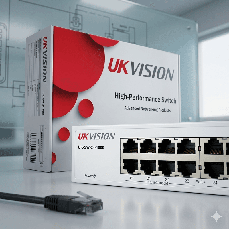UKVISION UK-SW-24-1000 24-Port Gigabit Ethernet Switch Rackmount thumbnail 3