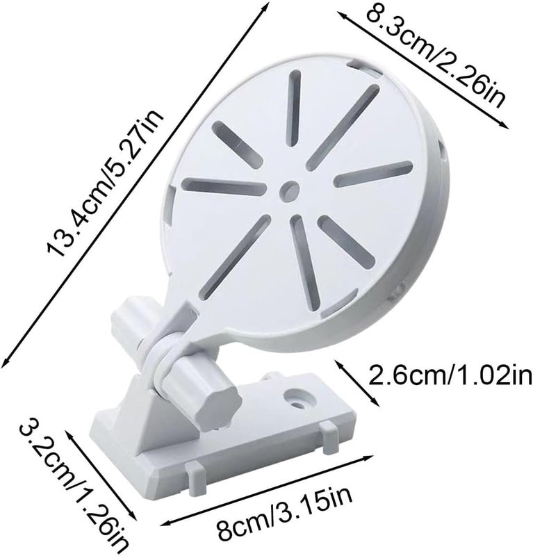 Adhesive CCTV Camera Mount Bracket 180° Indoor Wall Shelf - Image 1