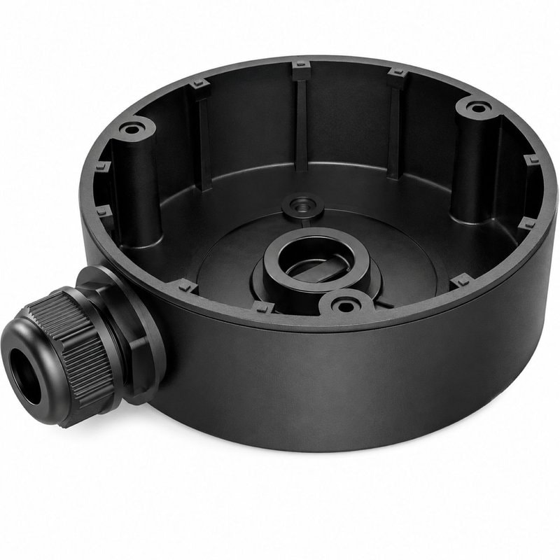 Hikvision DS-1280ZJ-TR13-B Aluminum Junction Box for Turret Cameras Black