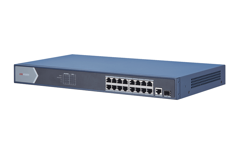 Hikvision DS-3E0518P-E 16-Port Gigabit PoE Unmanaged Network Switch