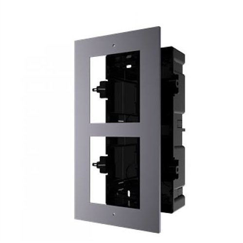 Hikvision DS-KD-ACF2 2-Module Bracket for Intercom Indoor and Outdoor use, Aviation Aluminum - Image 1