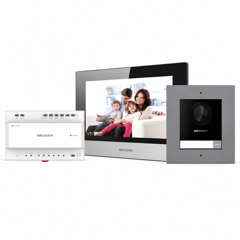 Hikvision DS-KIS702-P(B) 2-Wire IP Video Intercom Kit Villa