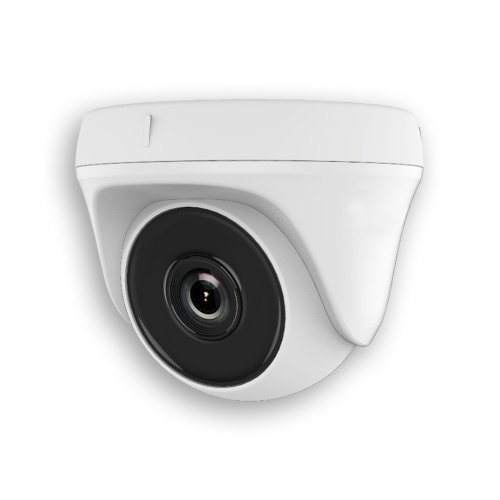 2MP white dome CCTV camera with 2.8mm lens, IP66 weatherproof housing