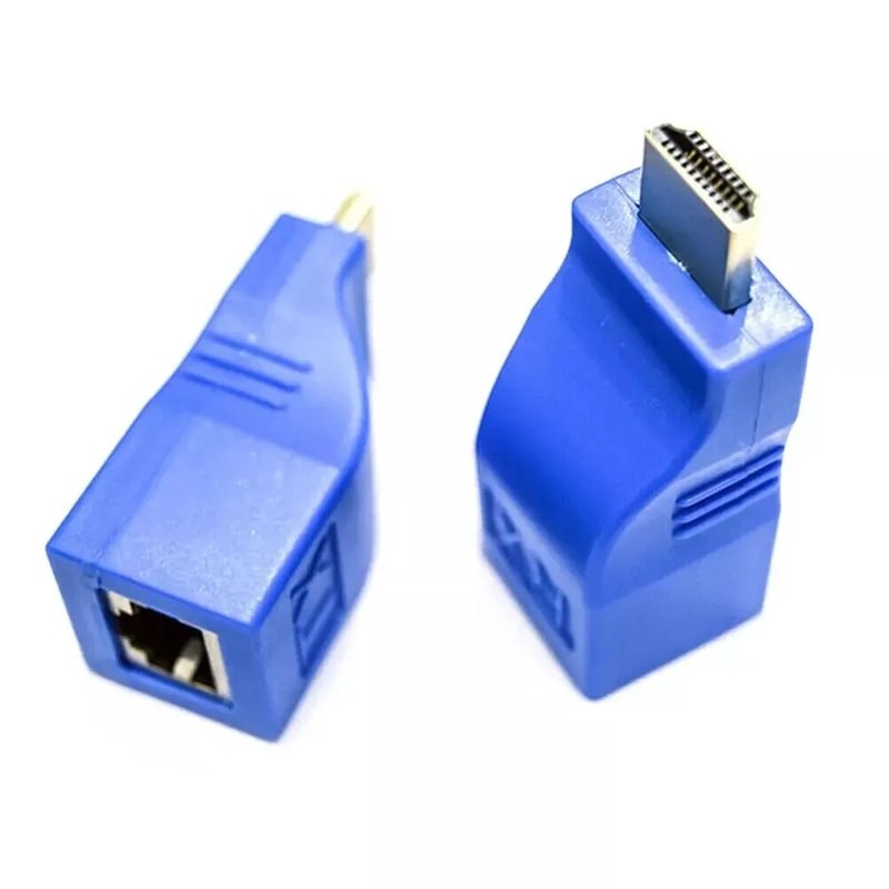 HDMI-compatible Extender 1080P RJ45 Ports LAN Network HD Extension 30m Over CAT5e/6 UTP LAN Ethernet Cable for HDTV Monitor - Image 1