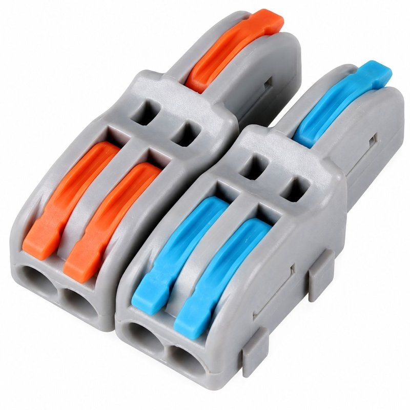 SPL-2-4 Lever Wire Connector 2 In 4 Out Compact Splicing Terminal
