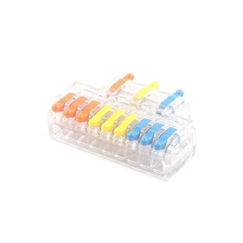 SPL-3-9 Lever Nut Wire Connector - 3 In 9 Out Compact Splicing Terminal