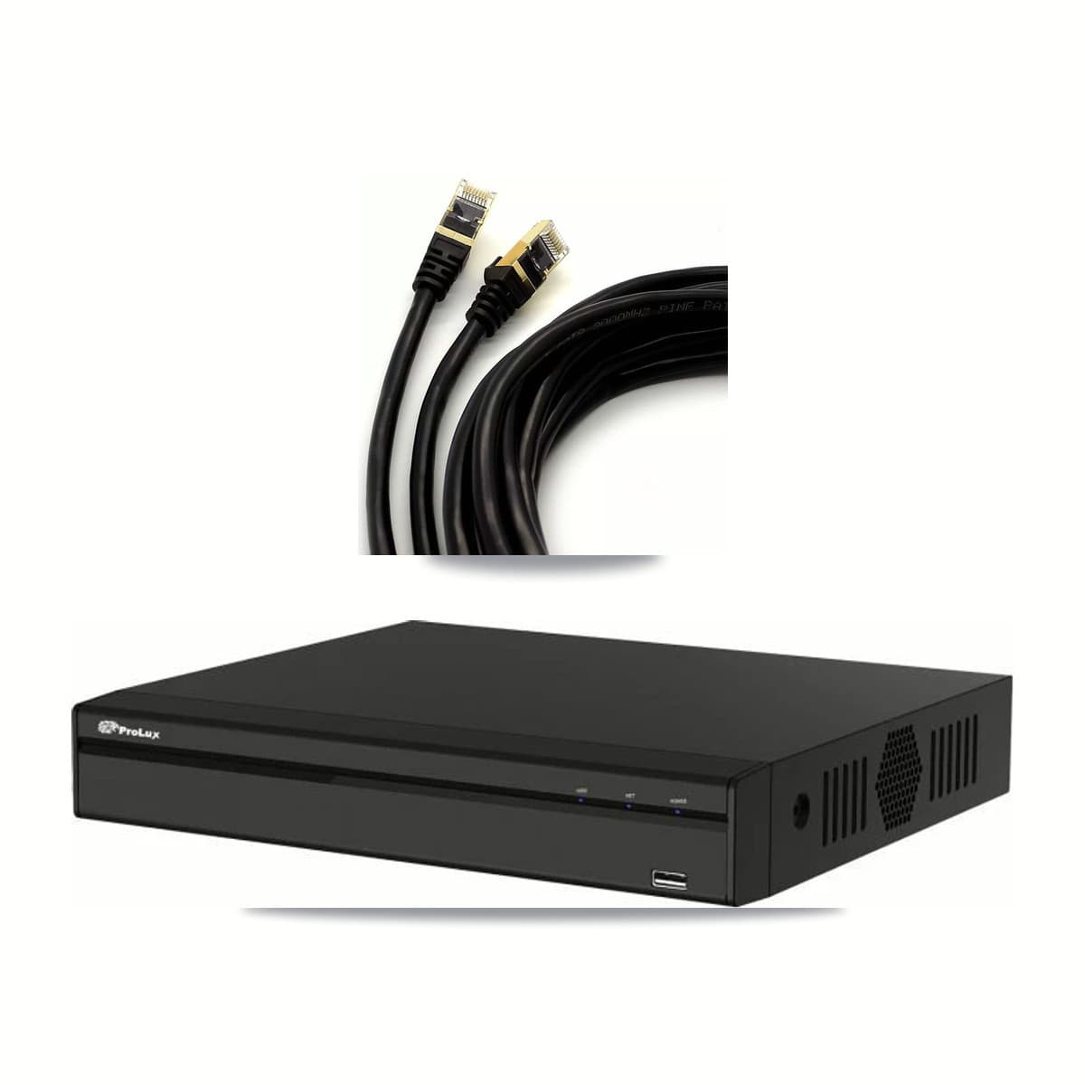 Prolux 4-channel CCTV kit: 4 cameras (4× 5MP Dome), 4TB hard drive