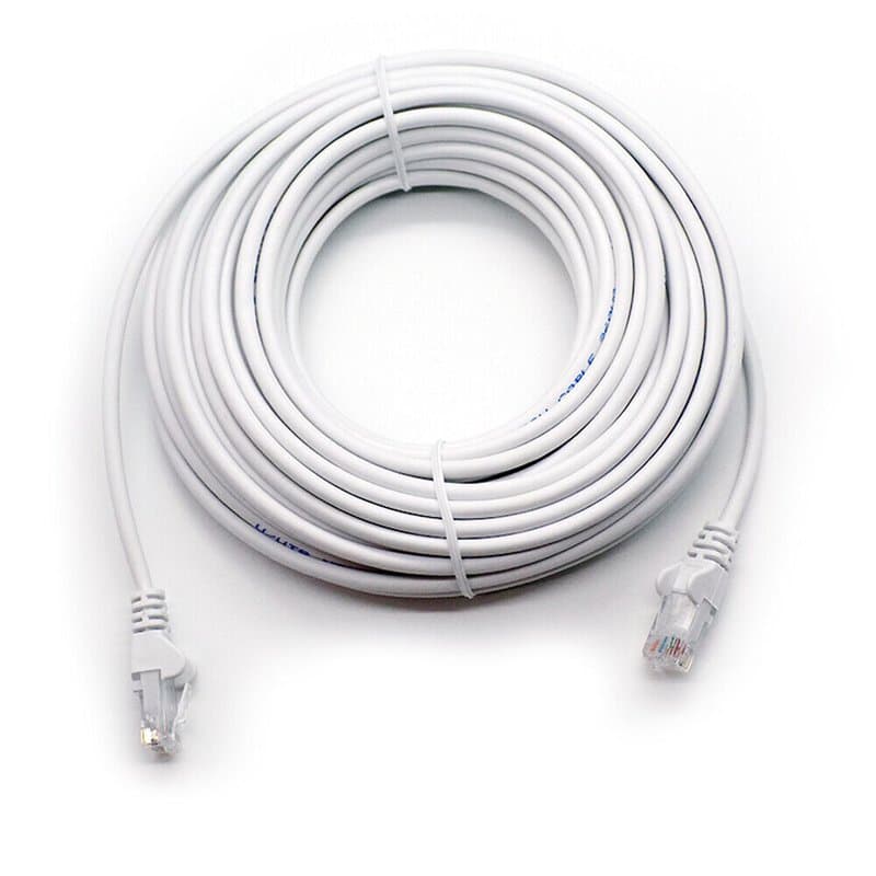 5m Cat6 Ethernet Cable - High-Speed RJ45 Patch Lead (White)