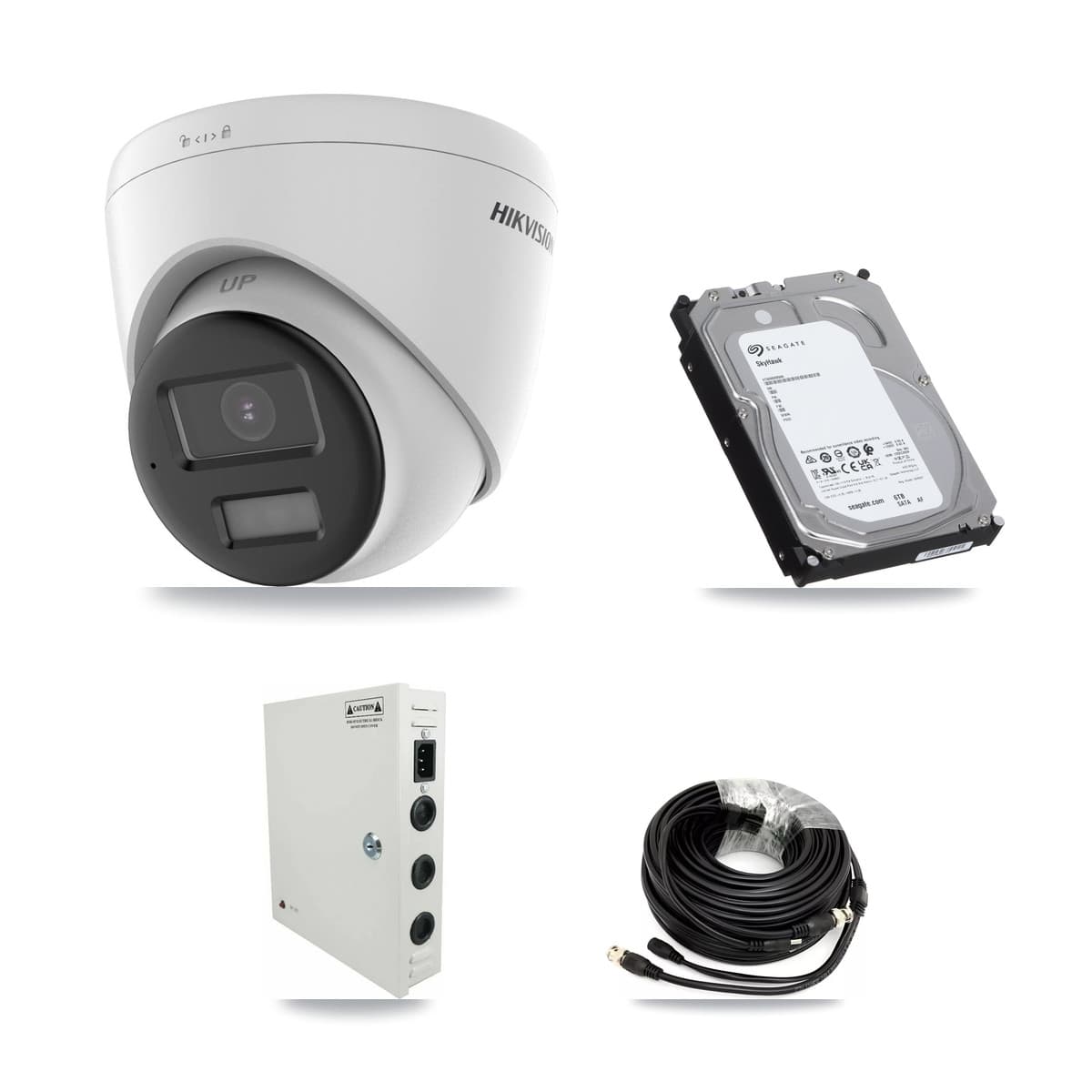 Hikvision 32-Channel 5MP CCTV Kit — 28 DS-2CE78K0T-LPTS Turret Cameras + 3× 6TB Recording (IDS-7332HUHI-M4/S Recorder)
