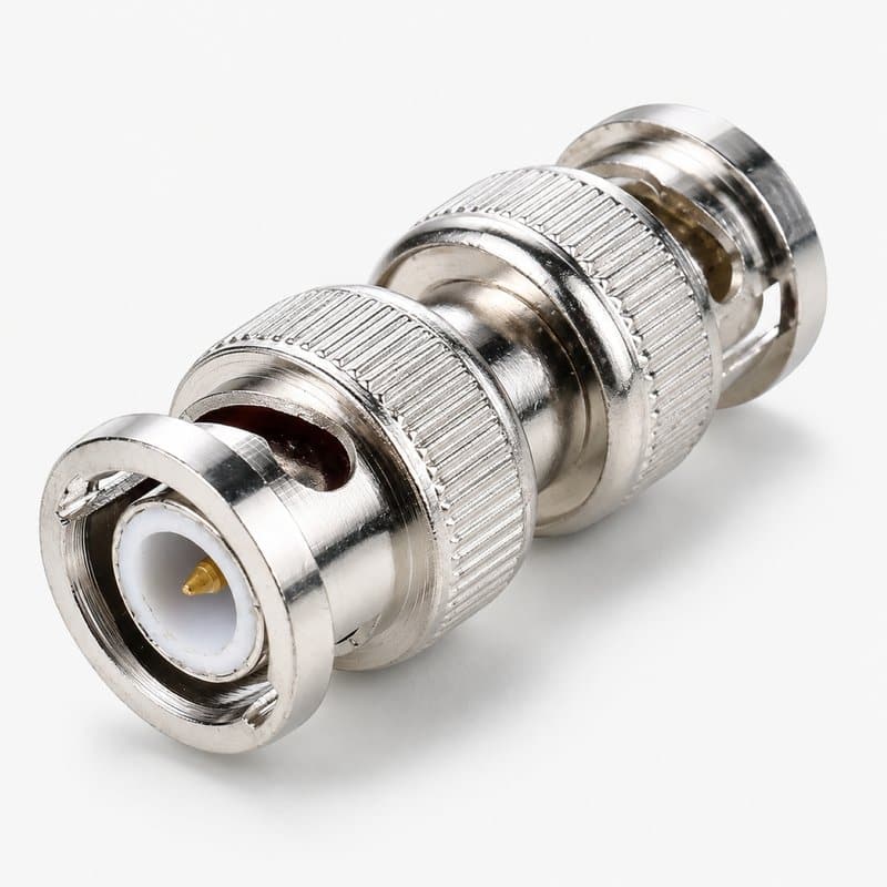 BNC Male to Male Coupler Adapter for CCTV Coaxial Cable Joiner