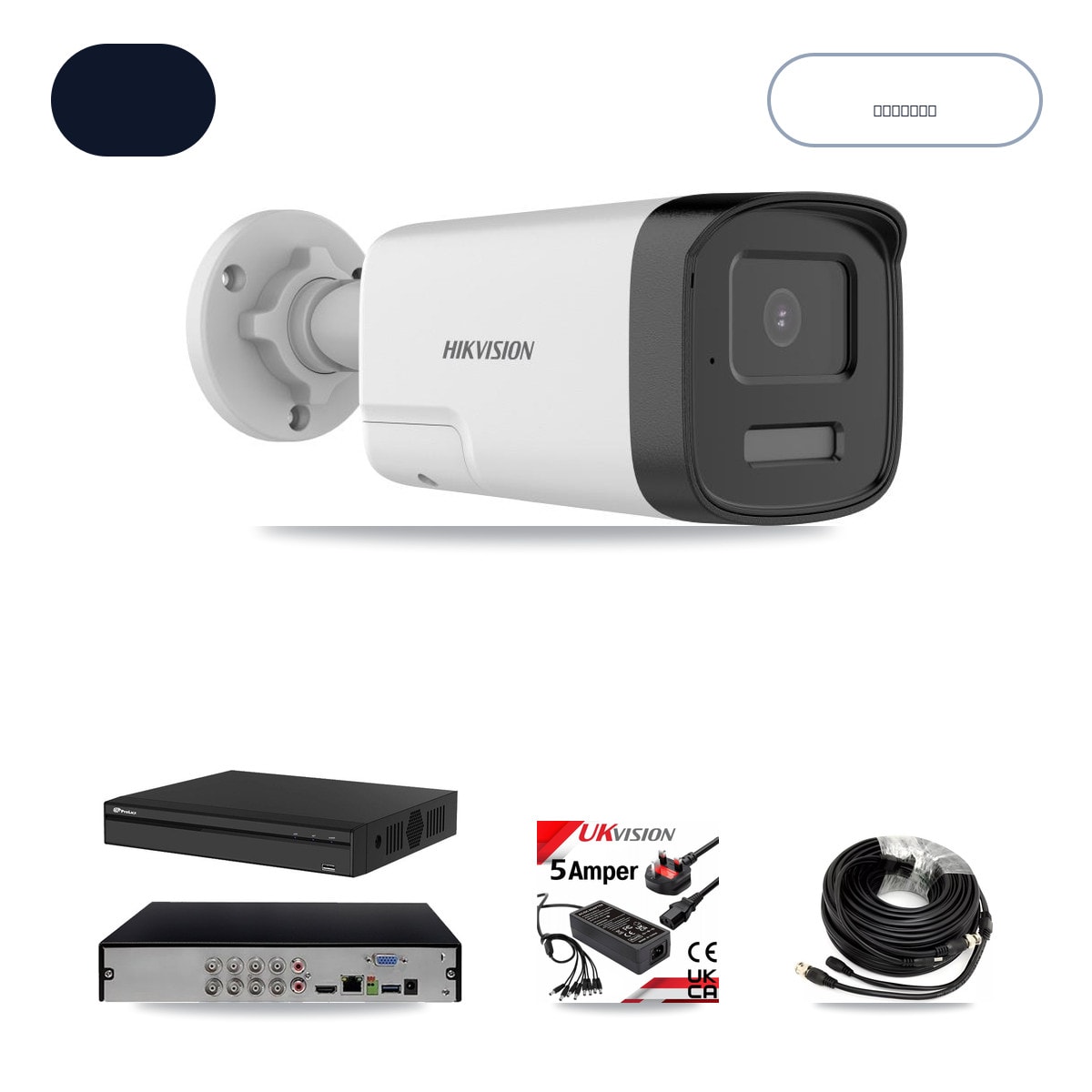 Prolux PXD-5108HS-4K/X1 8-Channel DVR CCTV Kit — 8× Hikvision DS-2CE17K0T-LXTS 5MP Cameras + 6TB HDD - Image 1