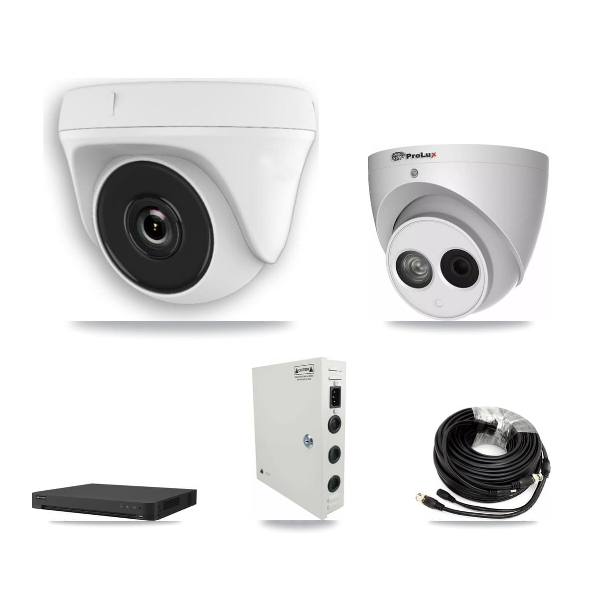 Prolux & Hikvision 32-Channel 2MP – 4MP CCTV Kit — 23 2MP Dome + 1 4MP Turret Cameras + 2× 8TB Recording