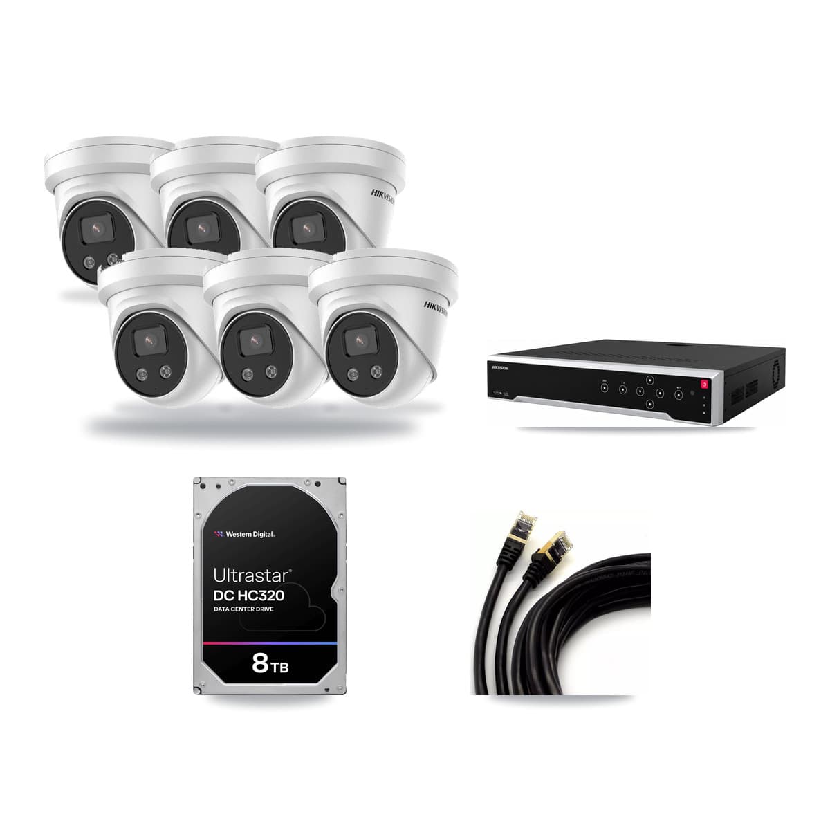 Hikvision 32-Channel 5MP CCTV Kit — 6 Turret Cameras + 8TB Recording - Image 1