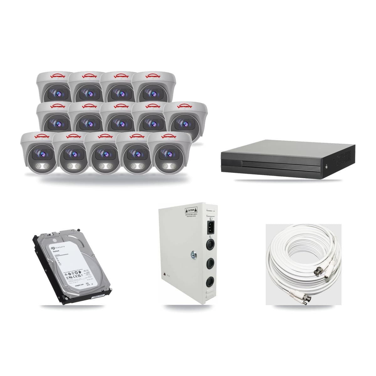 16-Channel 5MP CCTV Kit — 14 Viper Cameras + 6TB Recording - Image 1