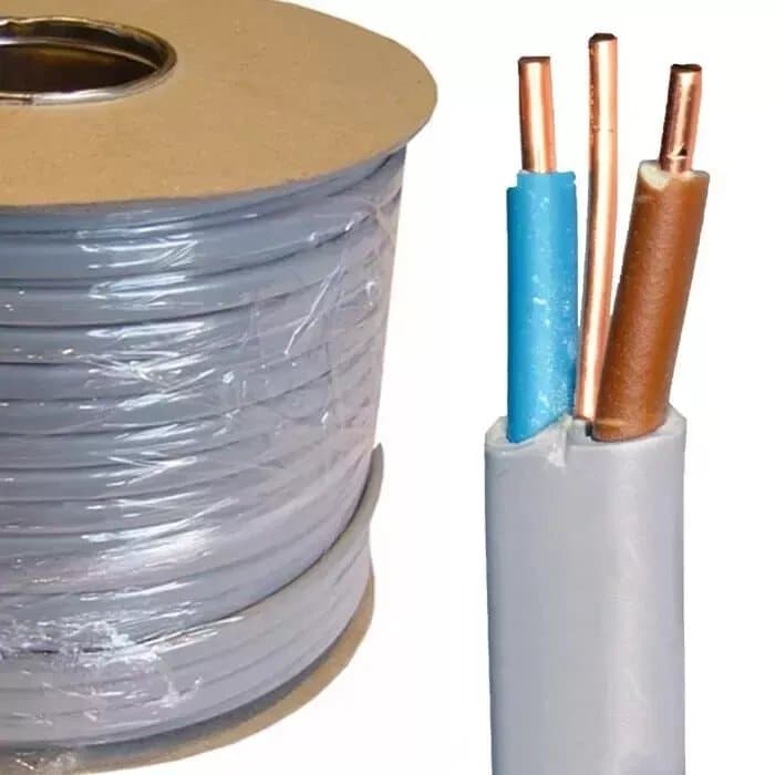 Prysmian 6242Y Grey 2.5mm² Twin & Earth Cable 1m