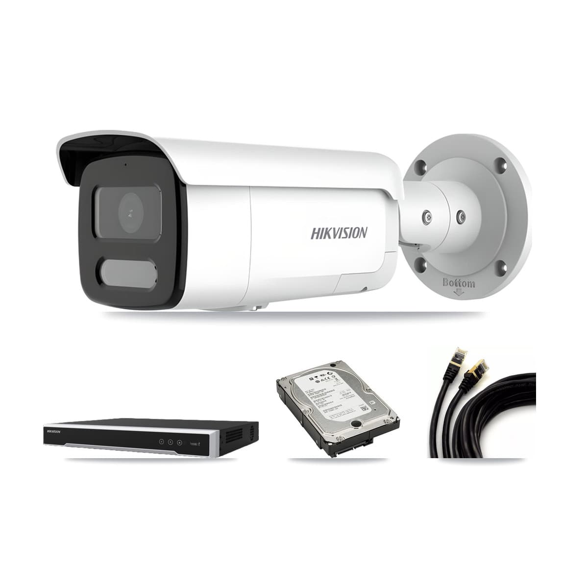 Hikvision 16-Channel 4MP CCTV Kit — 4 Bullet Cameras + 5TB Recording