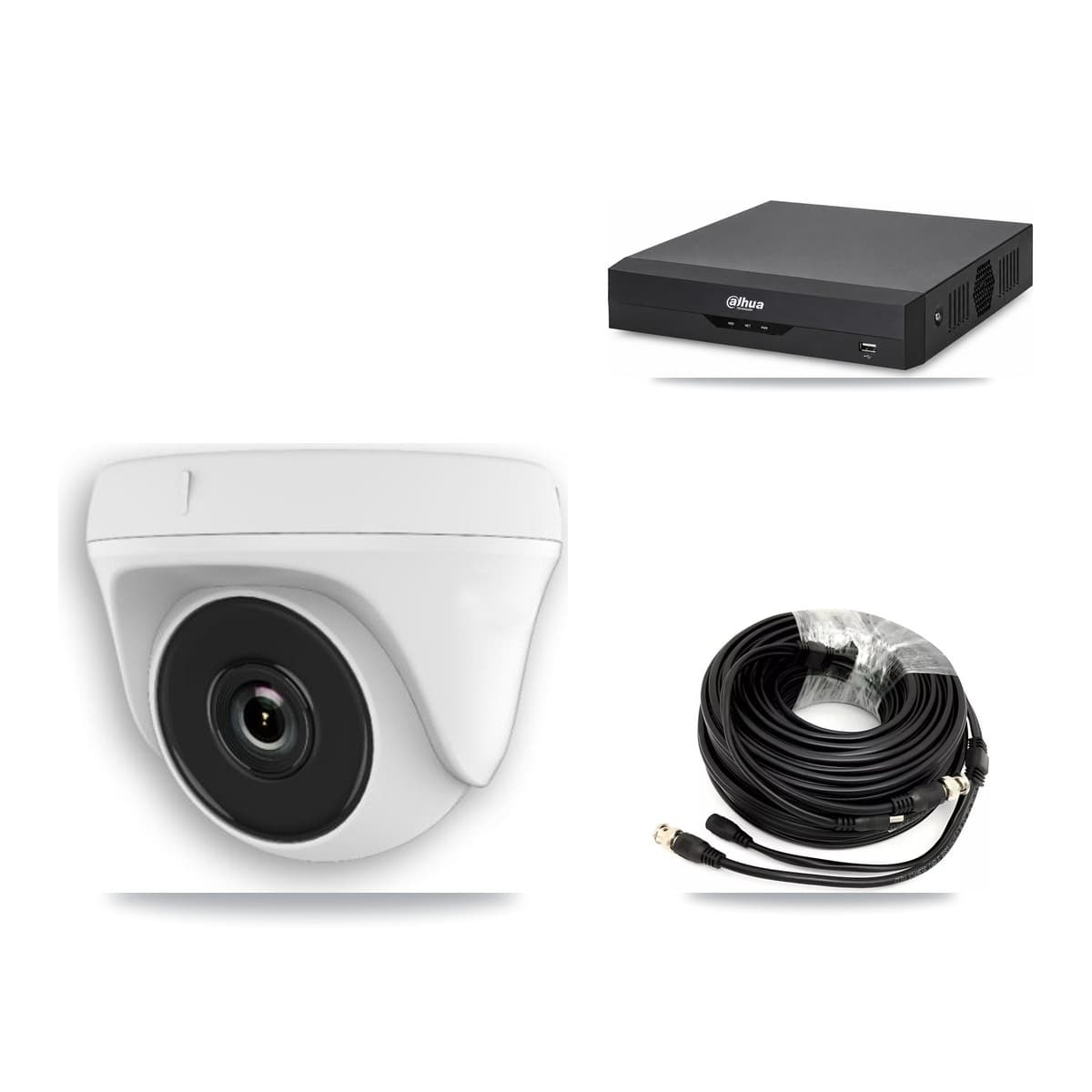Dahua 4-Channel 2MP CCTV Kit — 4 Dome Cameras + 3TB Recording