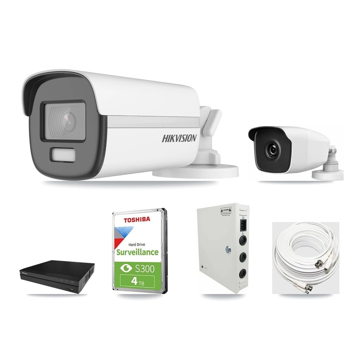 8-Channel 3MP – 4K CCTV Kit — 1 4K + 1 3MP Bullet Cameras + 4TB Recording (PXD-5208AN Recorder) - Image 1