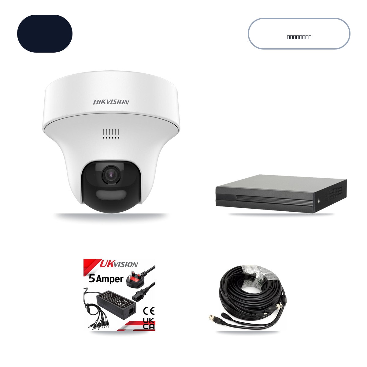 XVR-3108HS-5MP-LITE 8-Channel DVR CCTV Kit — 8× Hikvision DS-2CE70K0T-PTLTS 5MP Cameras + 10TB HDD - Image 1