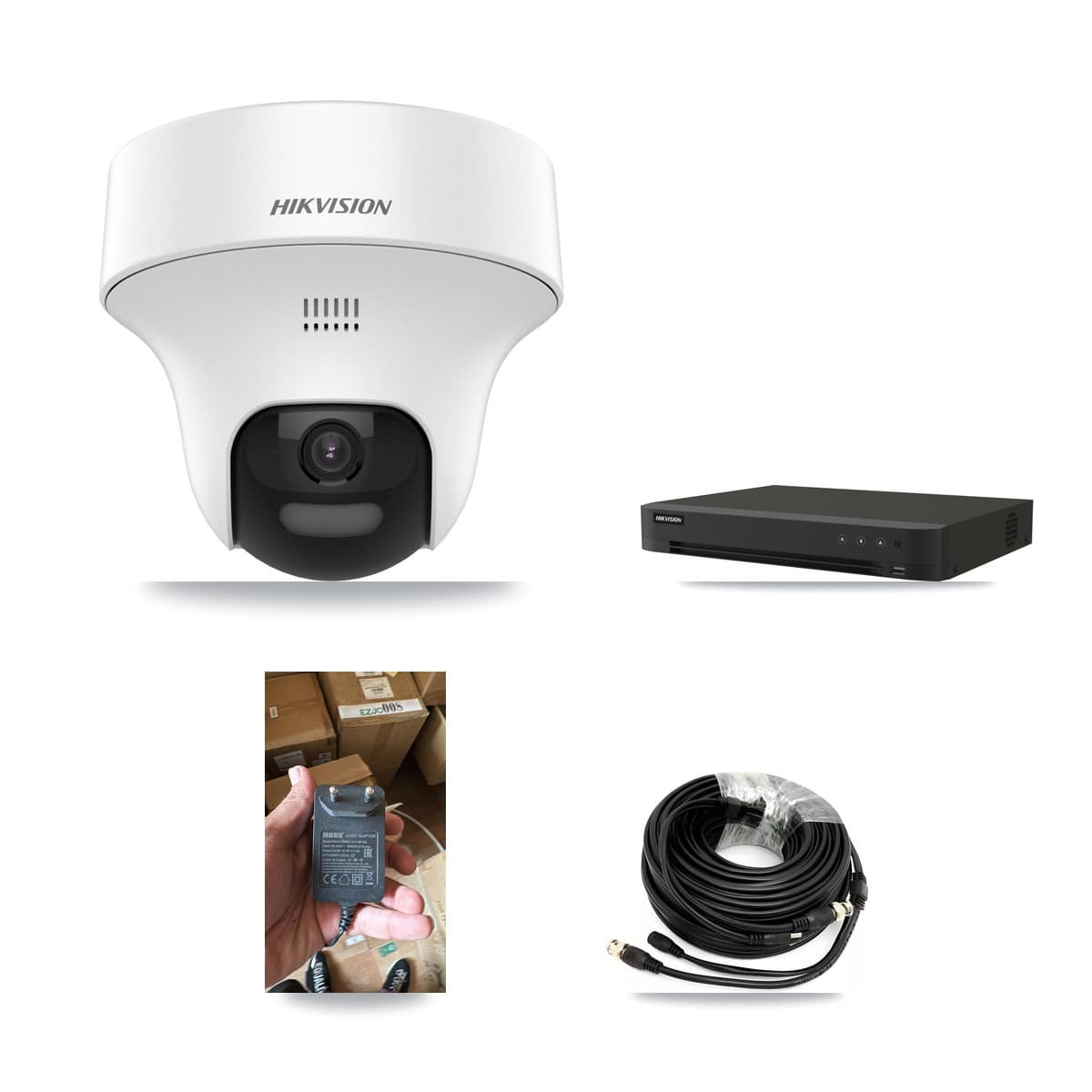Hikvision 16-Channel 5MP CCTV Kit — 1 DS-2CE70K0T Turret Camera + 1TB Recording (IDS-7216HQHI Recorder)