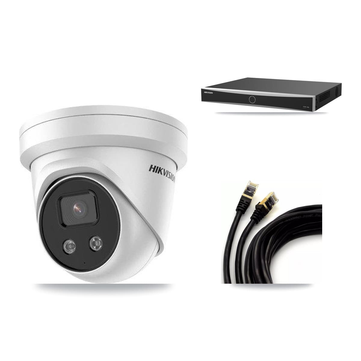 Hikvision 16-Channel 5MP CCTV Kit — 6 Turret Cameras + 8TB Recording (DS-7616NXI Recorder)