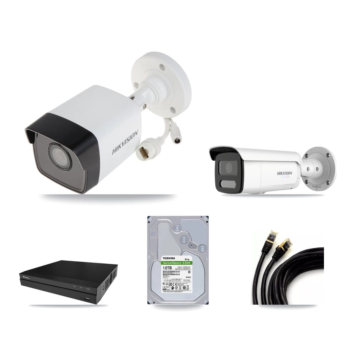 Hikvision & Prolux 8-Channel 5MP – 4K CCTV Kit — 4 5MP + 2 4K Bullet Cameras + 10TB Recording