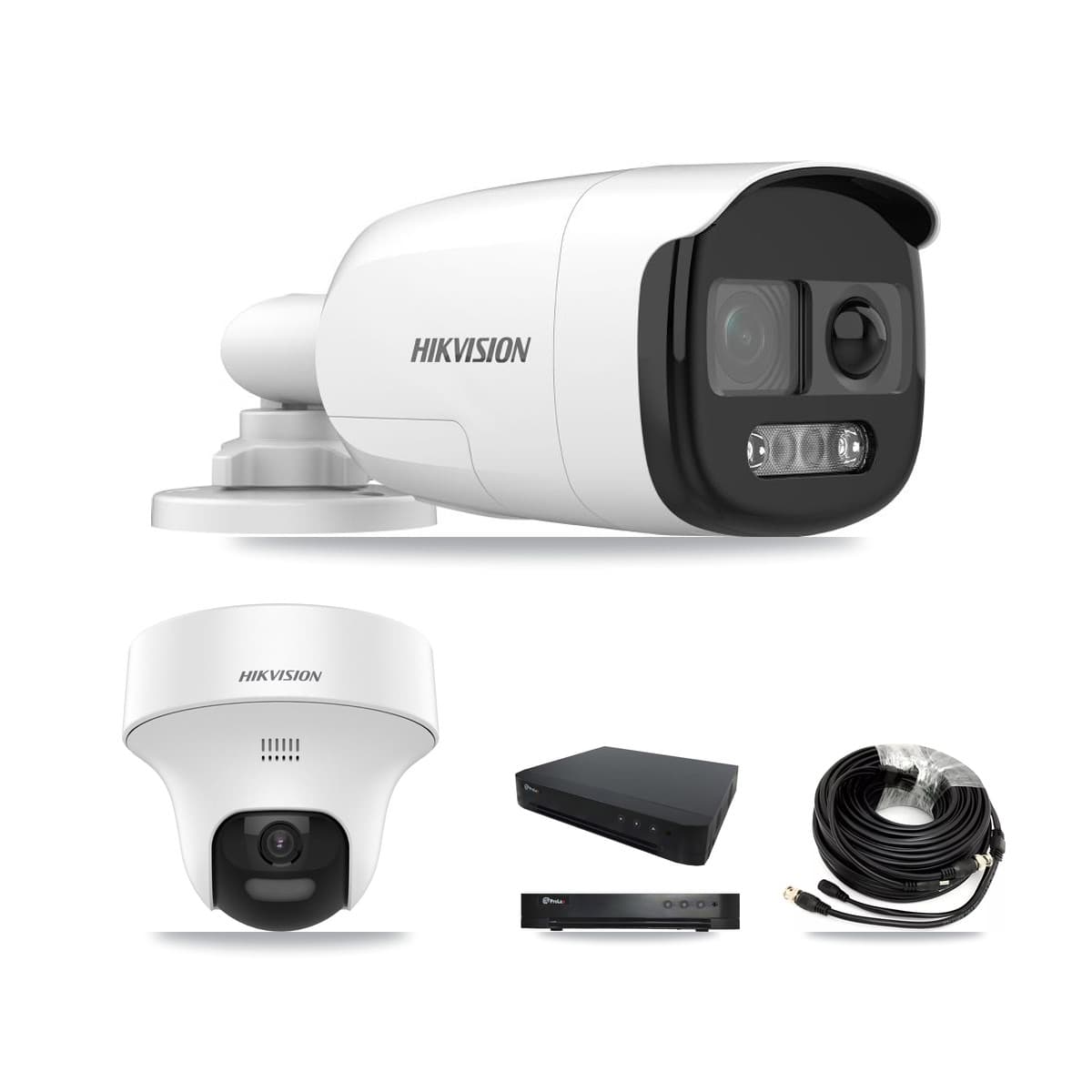 Hikvision & Prolux 16-Channel 5MP CCTV Kit — 4 Bullet + 2 Turret Cameras + 8TB Recording