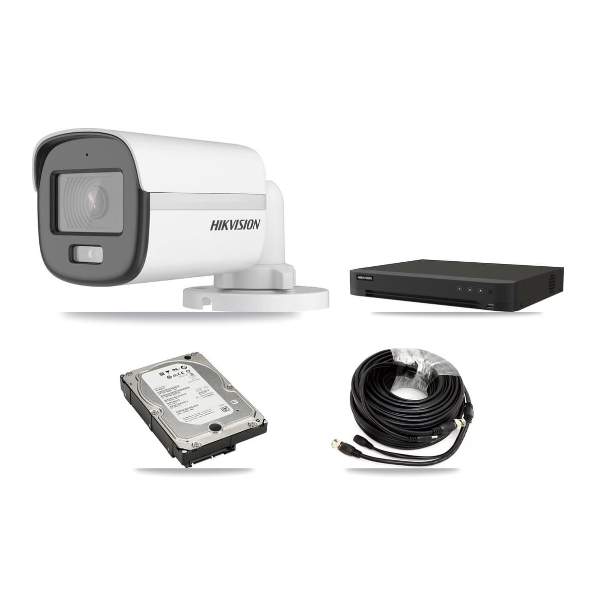 Hikvision 16-Channel 5MP CCTV Kit — 4 Bullet Cameras + 5TB Recording (IDS-7216HQHI Recorder) - Image 1