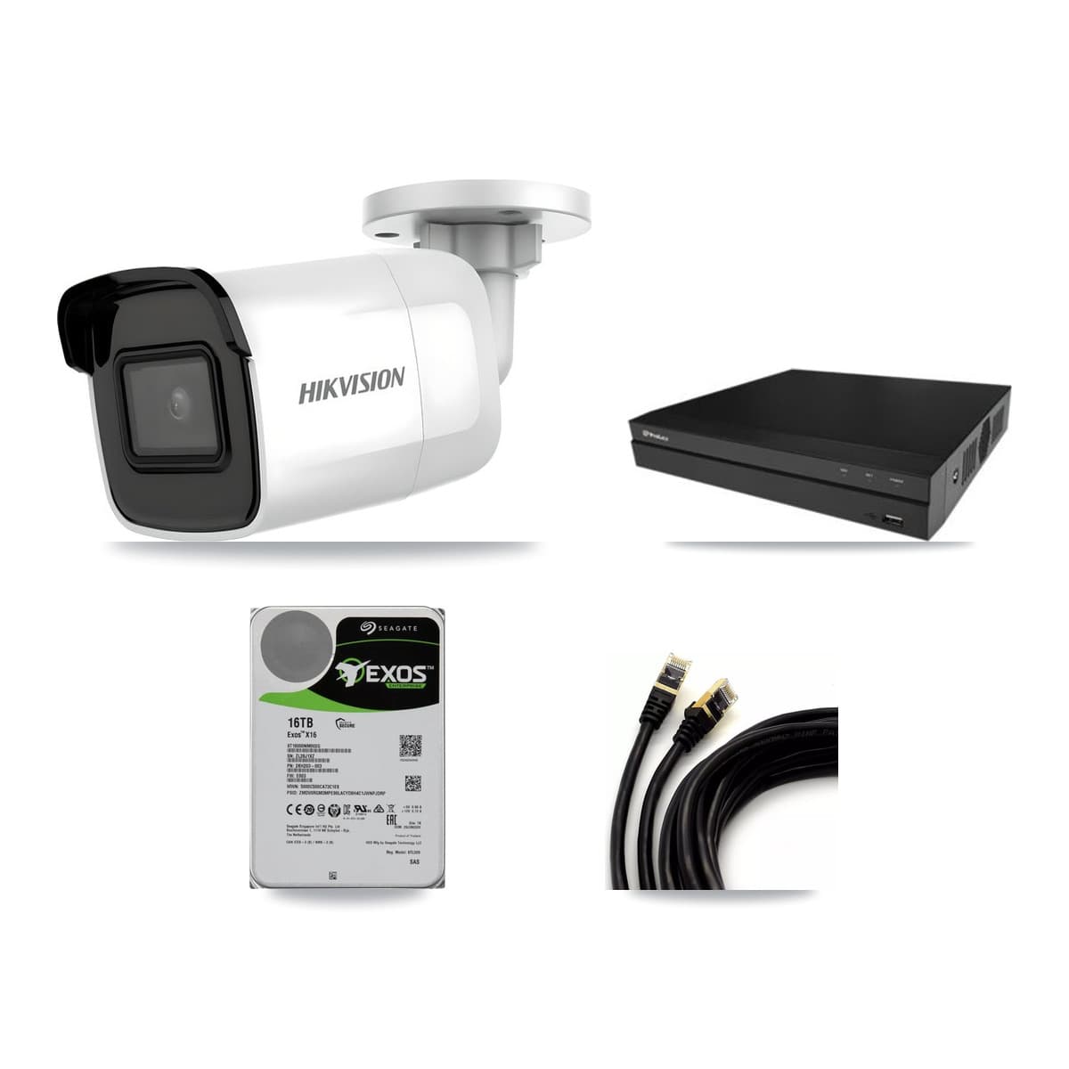 Hikvision & Prolux 16-Channel 4K CCTV Kit — 6 Bullet Cameras + 16TB Recording