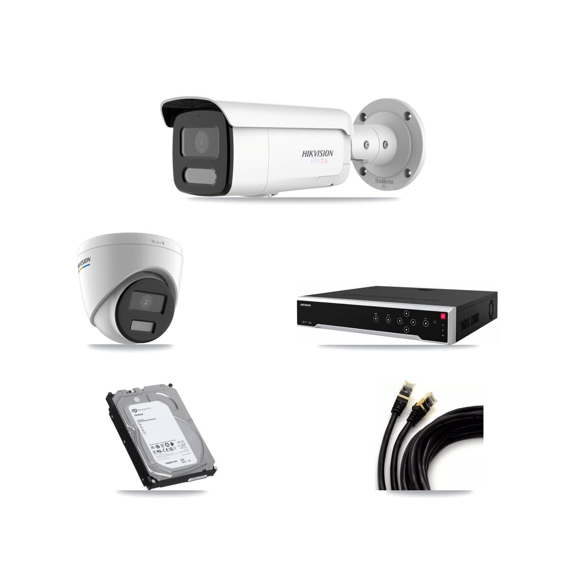 Hikvision 32-Channel 2MP – 4K CCTV Kit — 3 2MP Turret + 6 4K Bullet Cameras + 3× 6TB Recording - Image 1