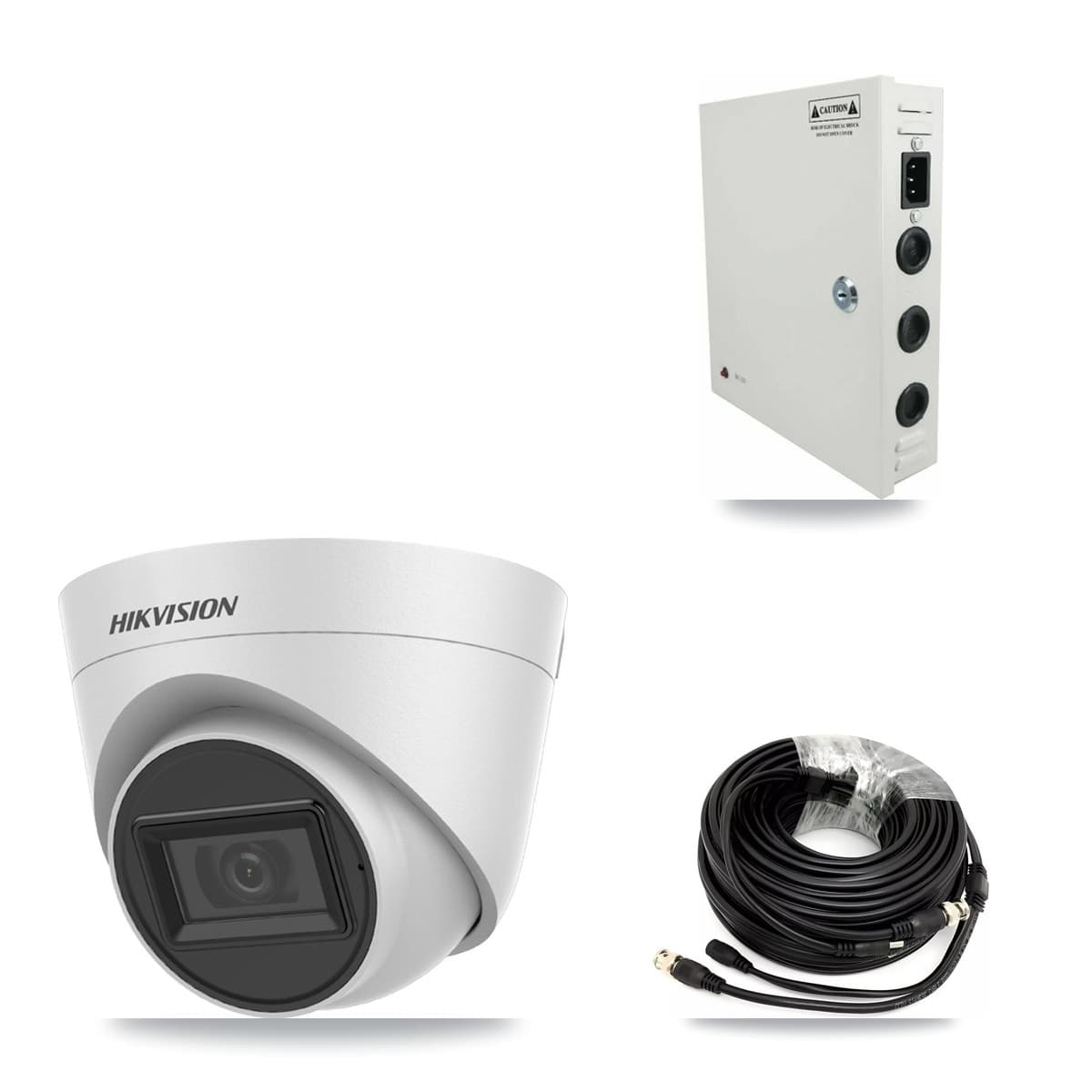 Hikvision 32-Channel 5MP CCTV Kit — 13 White Turret Cameras + 2× 8TB Recording (DS-7332HQHI Recorder)
