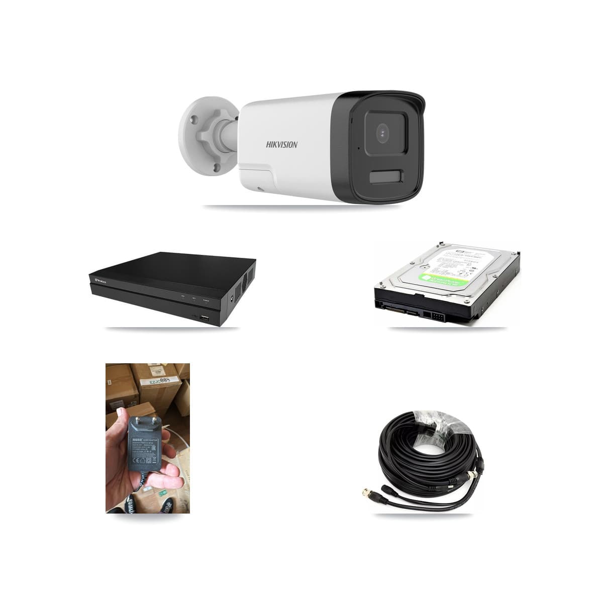 Hikvision & Prolux 8-Channel 5MP CCTV Kit — 1 DS-2CE17K0T Bullet Camera + 1TB Recording (PXD-5208AN Recorder)