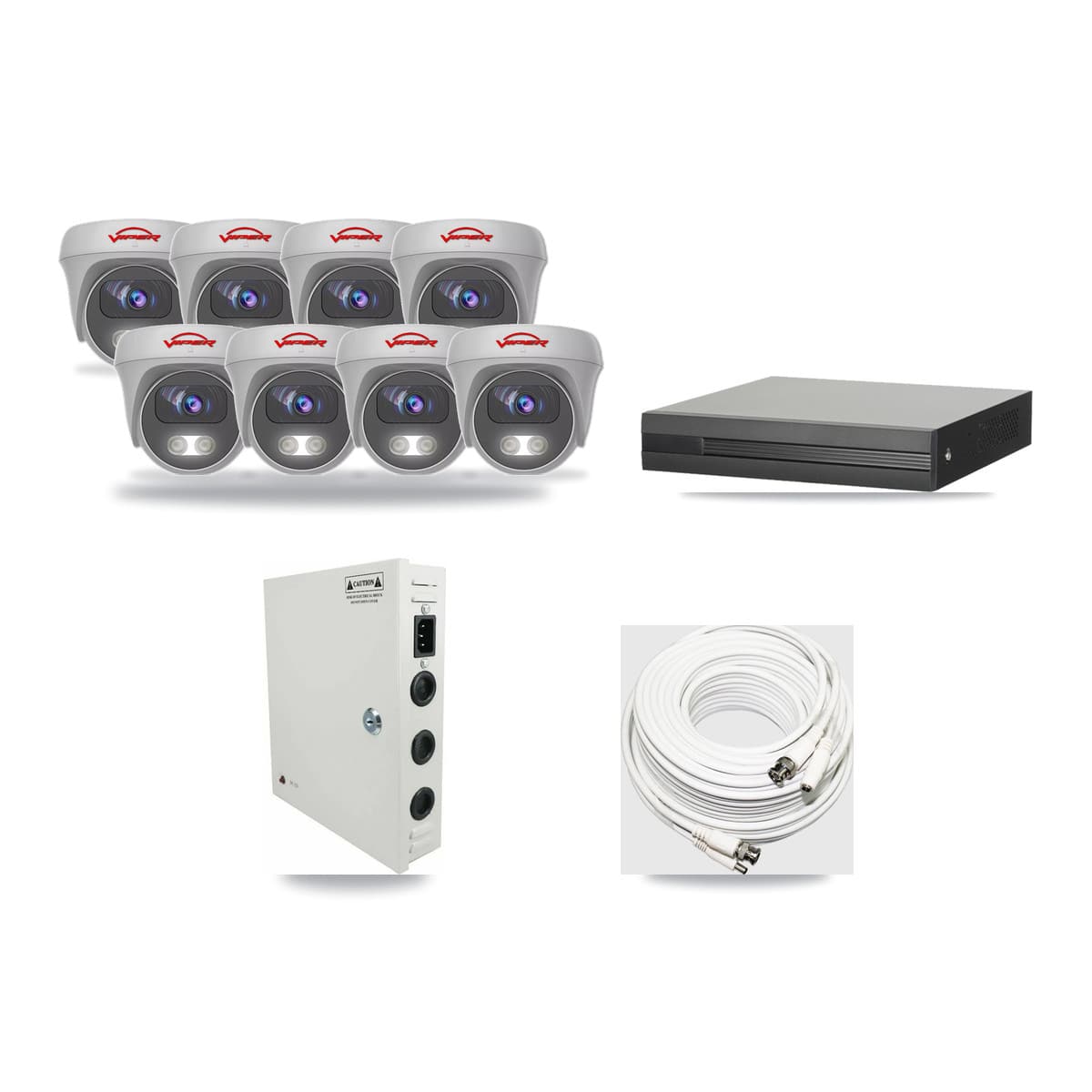 16-Channel 5MP CCTV Kit — 8 Viper Cameras + 3TB Recording - Image 1