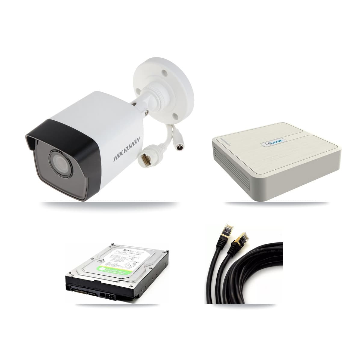 Hikvision & HiLook 8-Channel 5MP CCTV Kit — 1 Bullet Camera + 1TB Recording (NVR-108H-D Recorder)