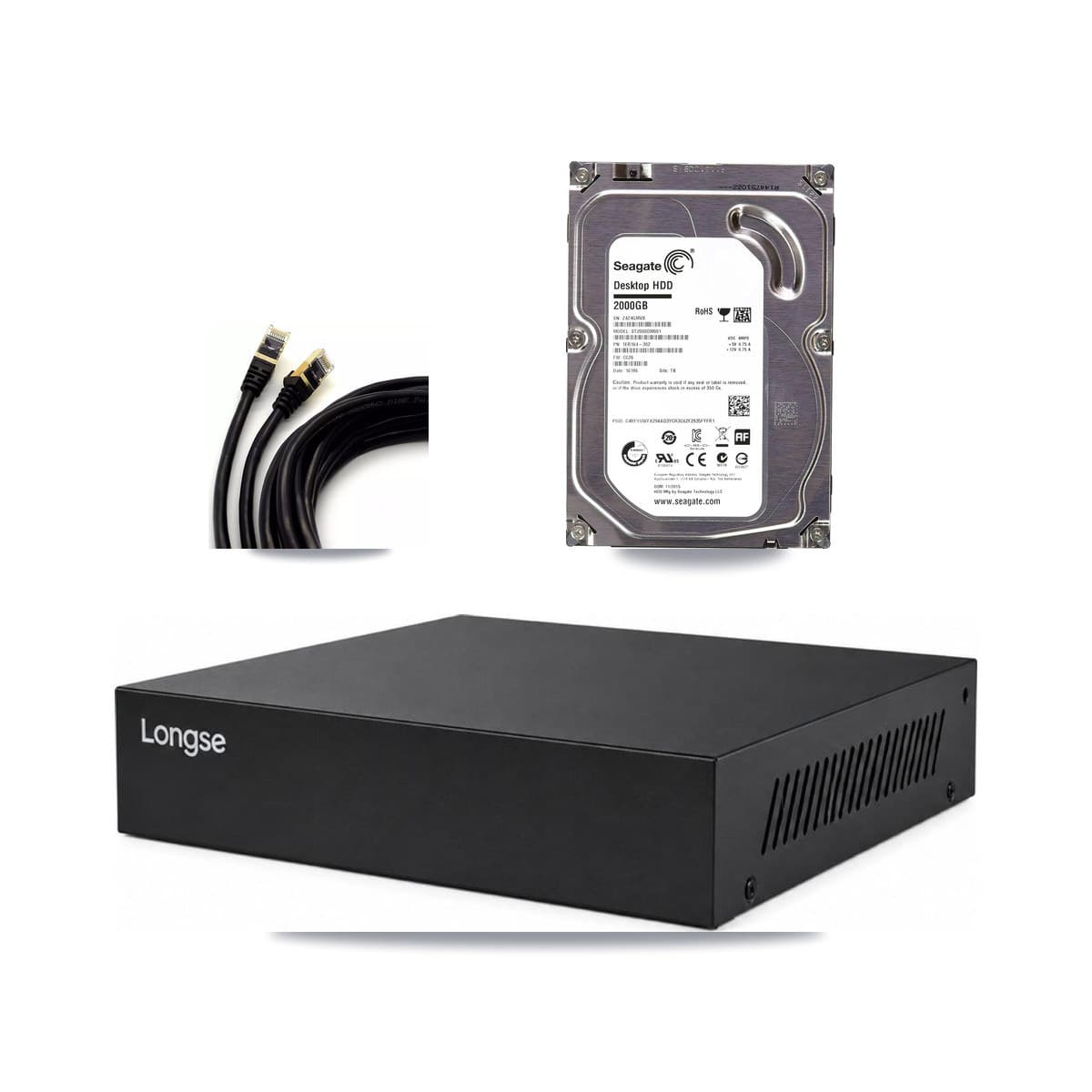 Longse 8-Channel 5MP CCTV Kit — 6 Dome Cameras + 2TB Recording - Image 1