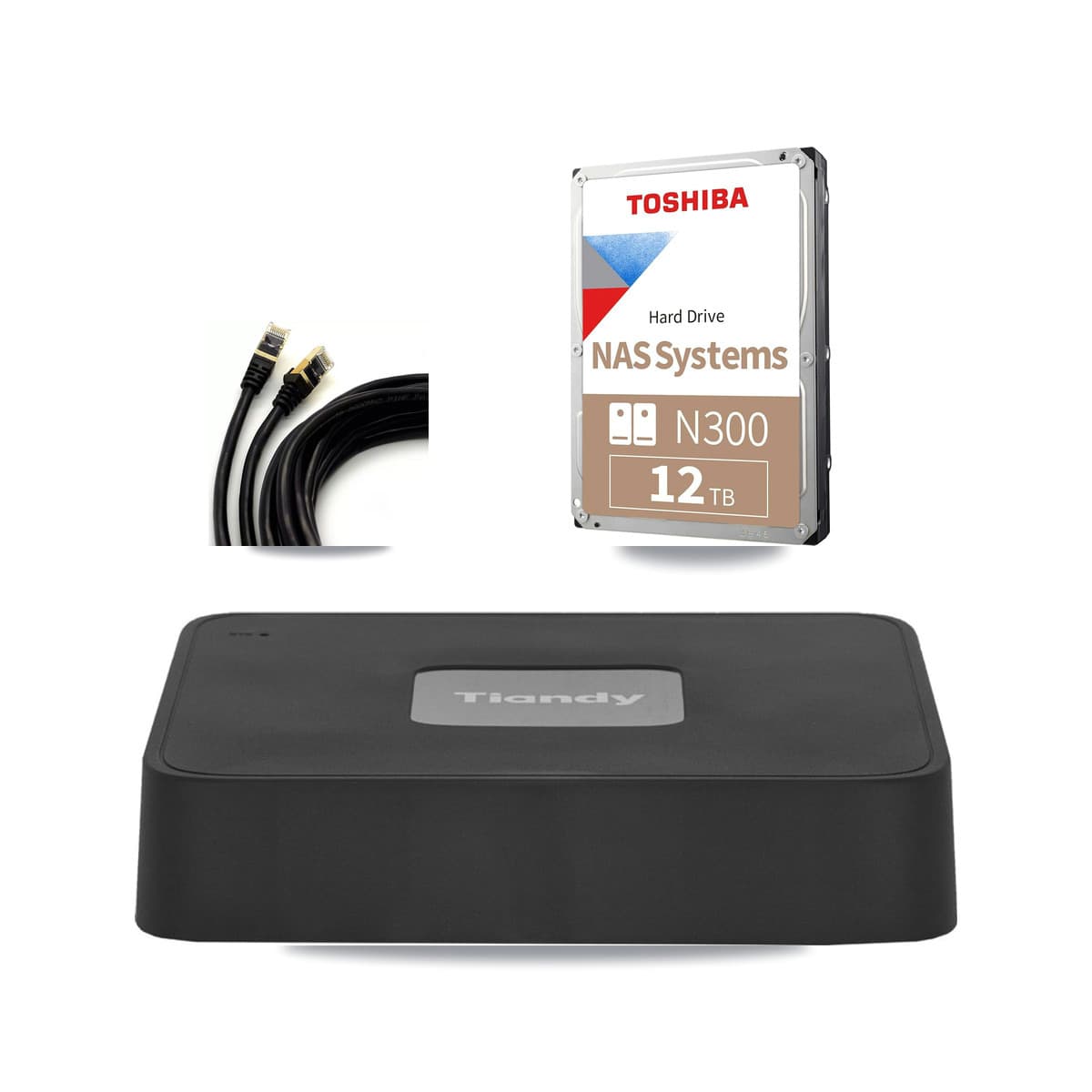 Tiandy 4-Channel 5MP CCTV Kit — 4 Dome Cameras + 12TB Recording - Image 1