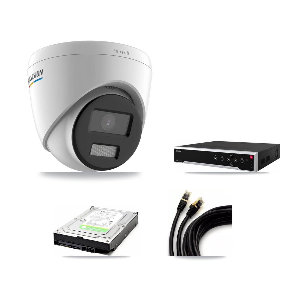 Hikvision 32-Channel 2MP CCTV Kit — 2 Turret Cameras + 1TB Recording