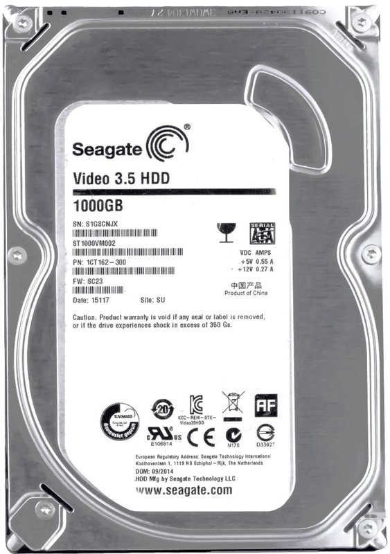 Seagate 1TB - HDD 3.5" SATA Hard Drives – Free Installation with Any CCTV Kit or Package -Ideal for 24/7 continuous recording
