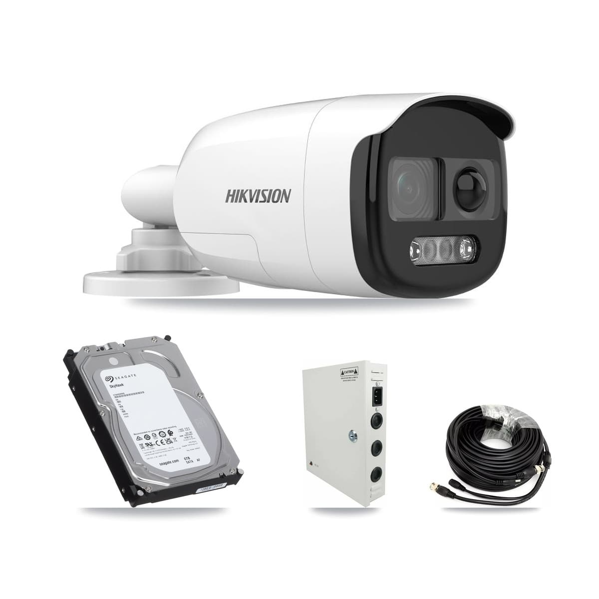 Hikvision 32-Channel 5MP CCTV Kit — 12 Bullet Cameras + 6TB Recording