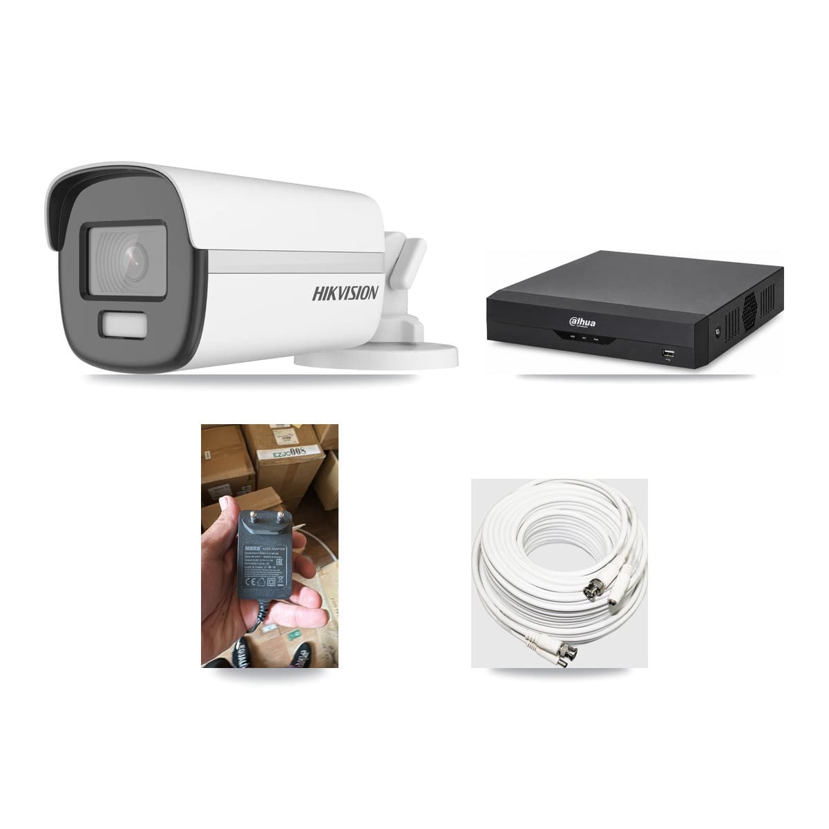 Dahua 4-channel CCTV kit: 1 camera (1× 4K Bullet), 3TB hard drive