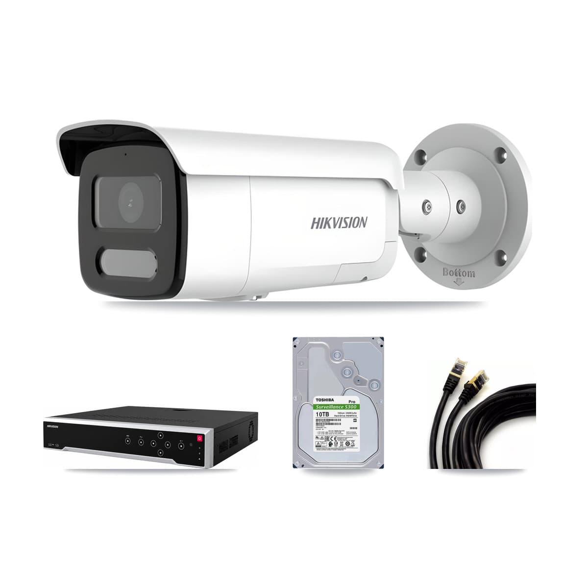Hikvision 32-Channel 4MP CCTV Kit — 7 Bullet Cameras + 10TB Recording