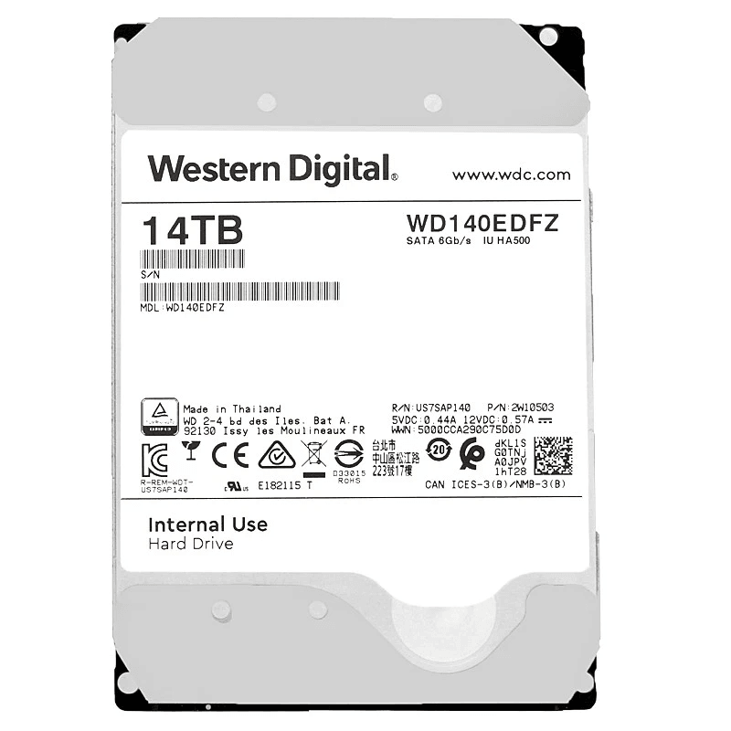 Western Digital WD140EDFZ 14TB 3.5" SATA Internal HDD 5400RPM