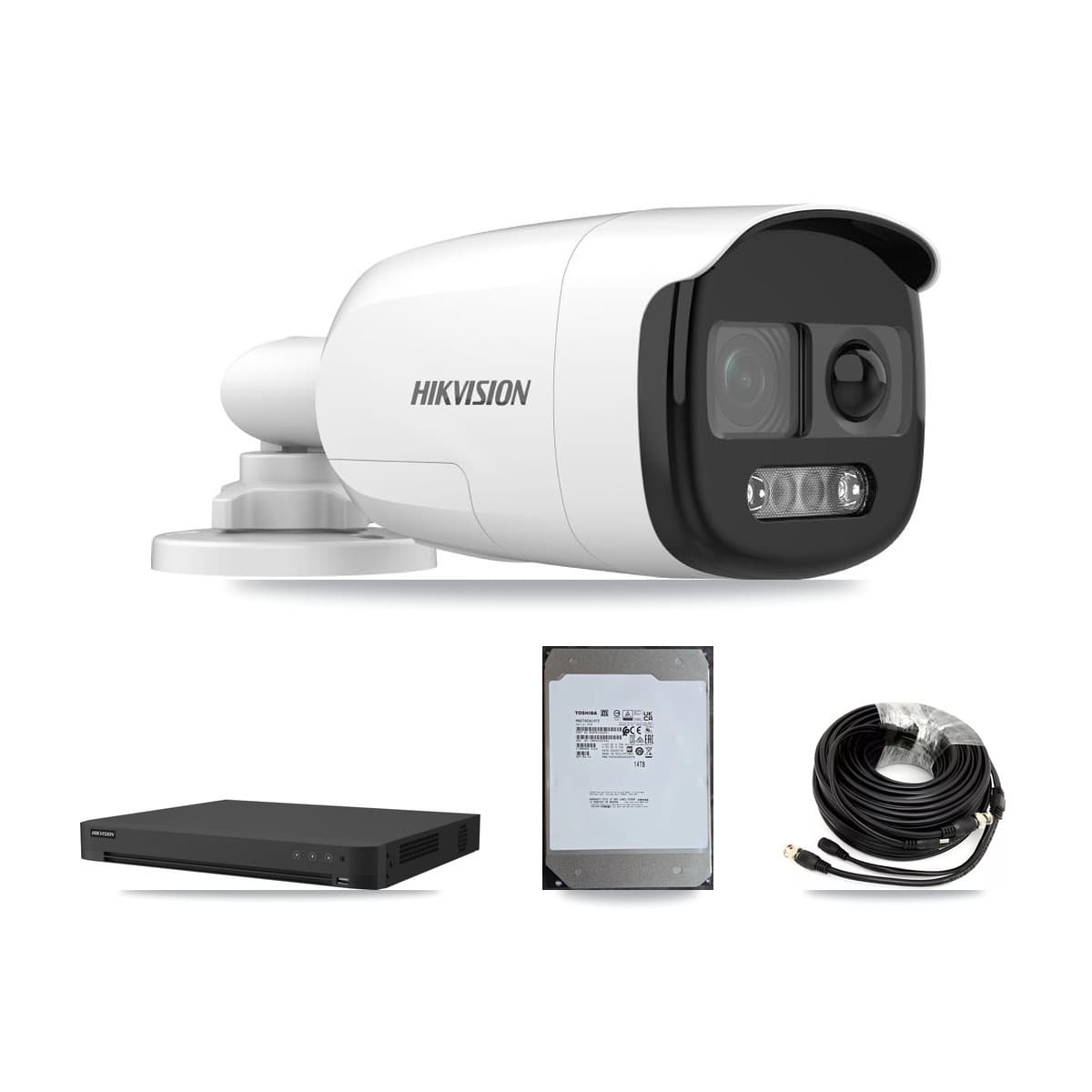 Hikvision 16-Channel 5MP CCTV Kit — 6 Bullet Cameras + 14TB Recording