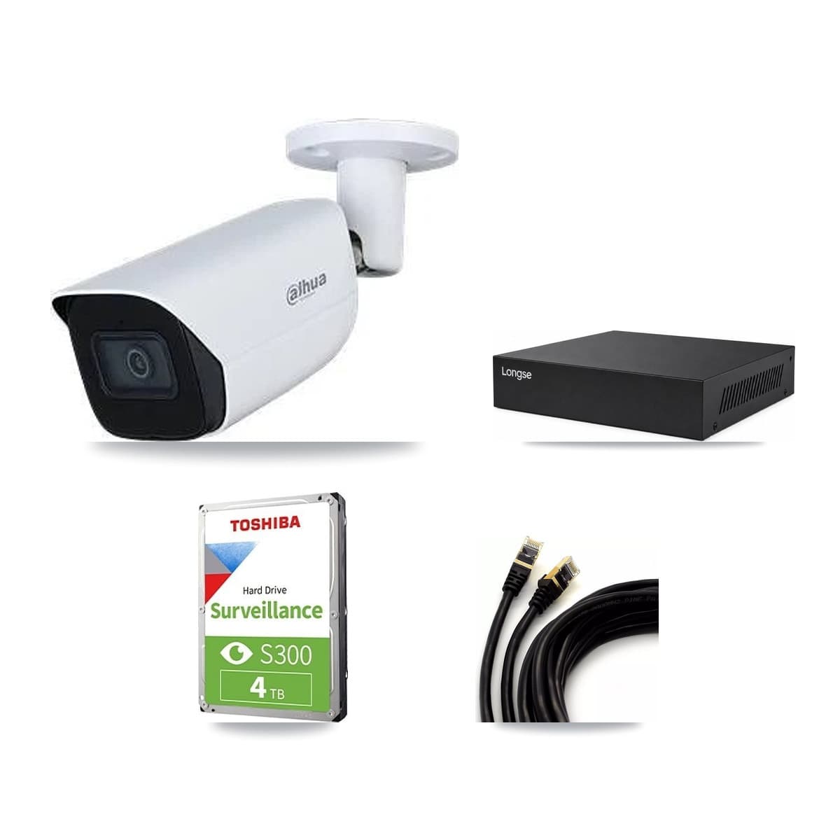 Dahua & Longse 8-Channel 5MP CCTV Kit — 3 Bullet Cameras + 4TB Recording - Image 1